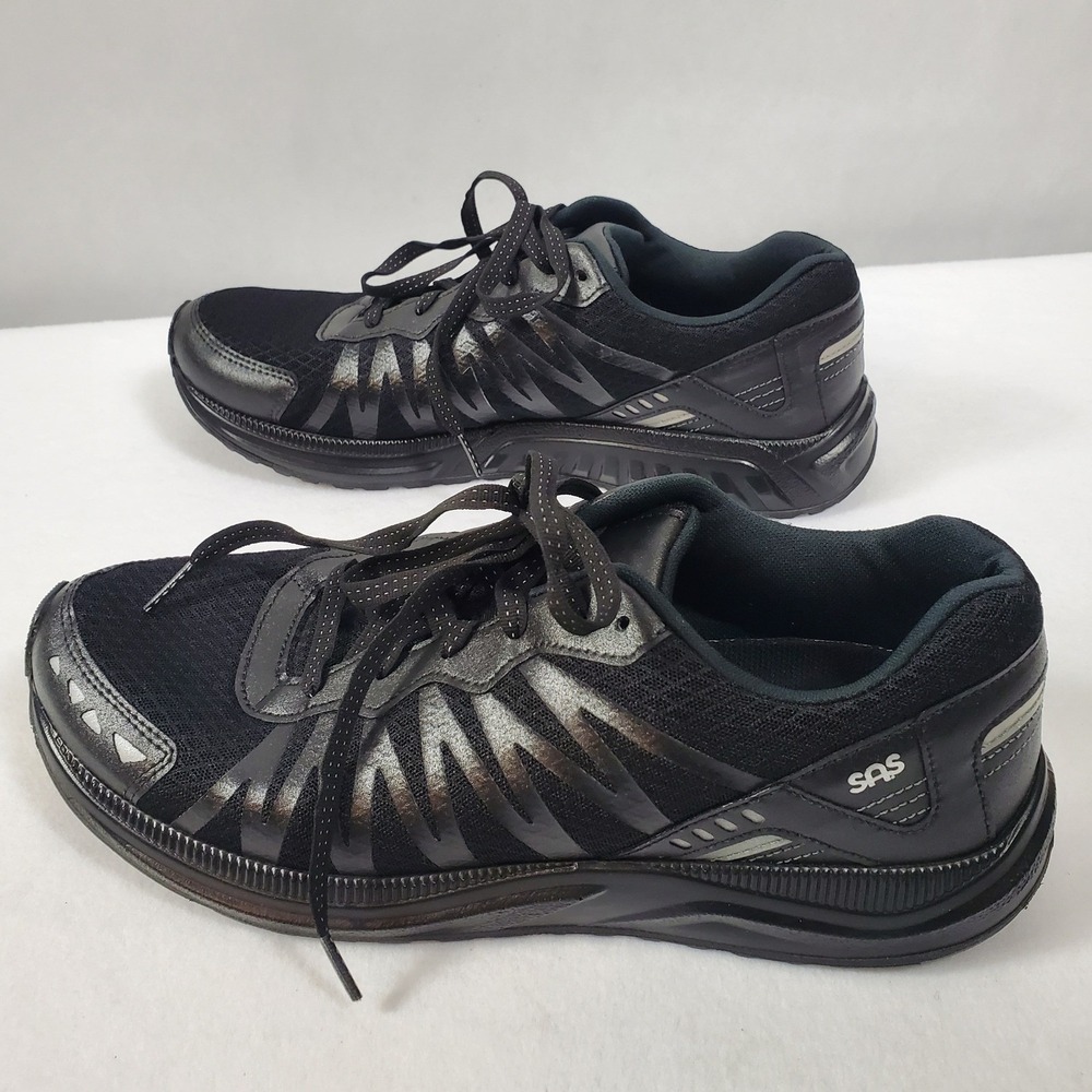 SAS Mens‎ Black Athletic Shoes Sneakers Comfort Walking Size 9.5 Wide